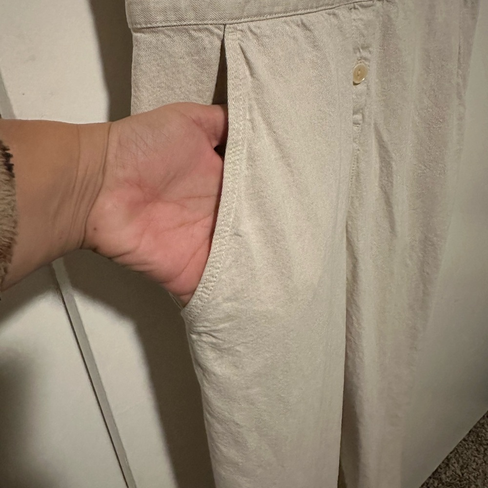 Outerknown Beige Button-Up Jumpsuit - image 3